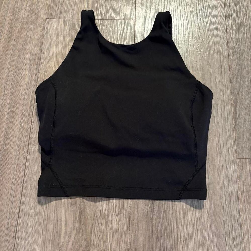 Lululemon Align Black High Neck Tank Top Size 4
